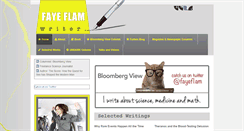 Desktop Screenshot of fayeflamwriter.com