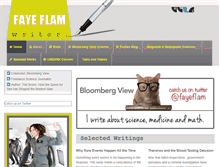 Tablet Screenshot of fayeflamwriter.com